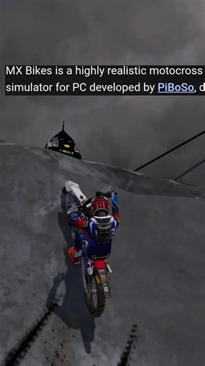#mxbikes #pibosoMX #motocross #english #viral MX Bikes is a realistic motocross simulation game focused on accurate physics and rider control. The game aims to reproduce the real behavior of motocross bikes, including suspension movement, tire grip, weight transfer, and rider input. Players can ride on motocross tracks and off-road circuits, customize bikes and riders, and compete in single-player or online multiplayer races. Unlike arcade-style games, MX Bikes requires precise throttle, braking
