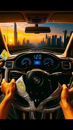 POV: My Steering Wheel Is a Seatbelt at 120 km/h 🛣️🔗🌆