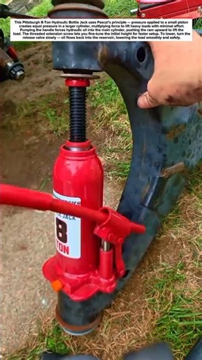 8-Ton Hydraulic Bottle Jack — Heavy Lifting Made Easy! 🚗🔧