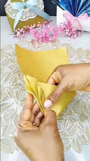 Servietten falten pliages de serviettes #diy #handmade #craft