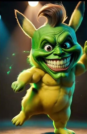 Mask Pikachu dance and enjoy in new look, Wow!