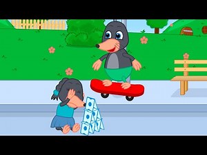 Benny Mole and Friends - Stuntman On Skateboard Cartoon for Kids