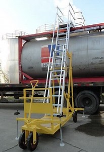 [Hot Item] Mobile Movable Safe Platform and Ladder for ISO Tanker Truck Sampling and Inspection
