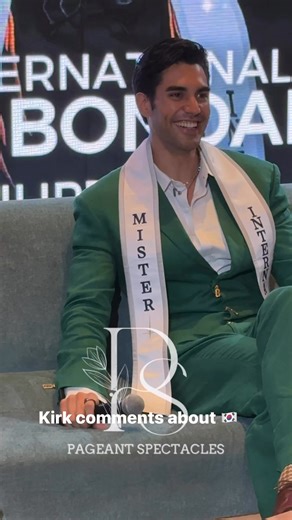 Mr International 2025 Kirk Bondad comments on ❤️ Korea 🇰🇷 #pageantspectacles #brianlovespageantry #pageantking #malepageant | Pageant Spectacles