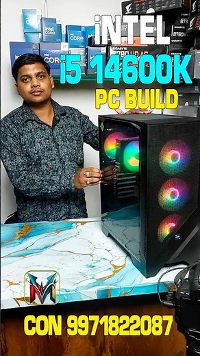INTEL 14600K PC BUILD VIDEO EDITING |BEST EDITING PC BUILD 2025 #computer #computerbuild #pcsettings