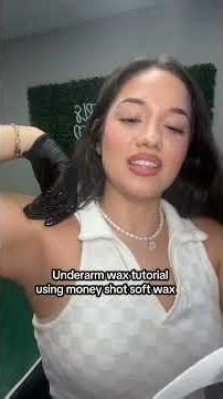 Underarm waxing tutorial using soft wax ✨ You can purchase the agent 88 & Minky gold oil through.