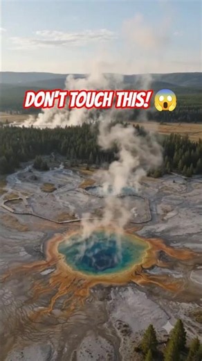 America's Most Beautiful Deadly Pool! 😱 | Yellowstone Mystery #viral #travel #americe