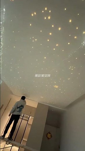 How to Create a Galaxy Ceiling at Home! ⭐ DIY Star Light Installation#StarCeiling #LEDInstallation