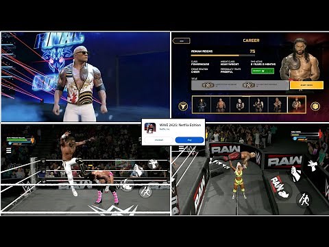 Wwe 2k25 Mobile: Netflix Edition | How To Download First Full Gameplay (Android) Part - 1