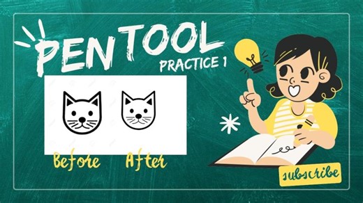 Pen Tool Practice in Adobe Illustrator | Master the Pen Tool Fast (step by step tutorial) | Mobeen Kausar
