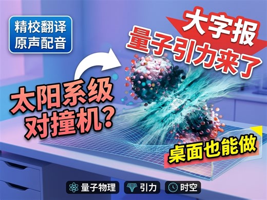时空在什么时候变成量子？~ 桌面实验能解开宇宙终极奥秘？