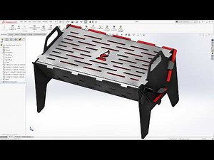 Designing an Amazing Grill in SolidWorks sheet metal Tutorial