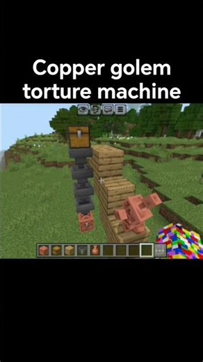 copper golem #minecraft #torture #shorts