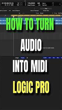 How to turn audio Into Midi LOGIC PRO