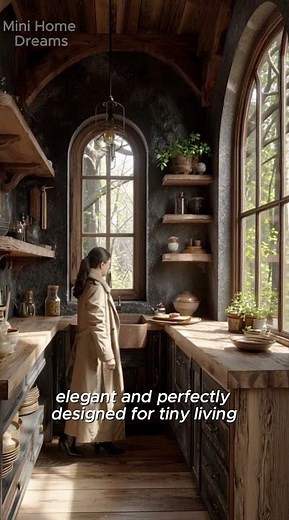 A Magical Gothic Tiny Cottage Hidden in the Forest 🌲