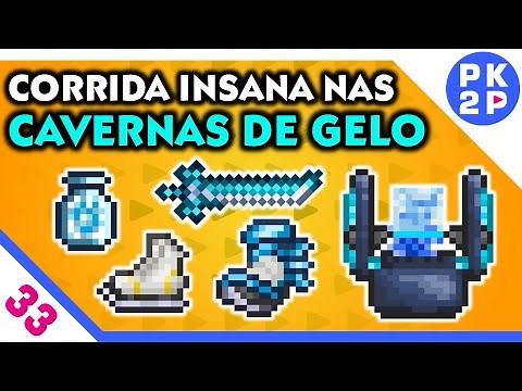 Terraria Master ► Busca nas Cavernas de Gelo: Nevasca na Garrafa e Patins! #33