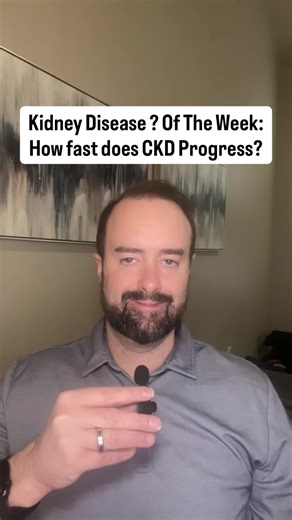 🩺 Kidney Disease Question of the Week “How fast does kidney disease actually get worse?” The answer might surprise you… 👀 Hi, I’m Geordan from Thriving With CKD 💧 and each week I answer the most common kidney disease questions I see and get asked. ⏳ So how fast does kidney disease progress? The truth: CKD doesn’t progress at the same speed for everyone. For some, kidney function can stay stable for years—even decades. For others, progression happens faster depending on what’s driving the dama