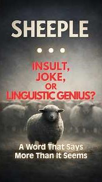 SHEEPLE: A Tiny Word With a Loud Impact