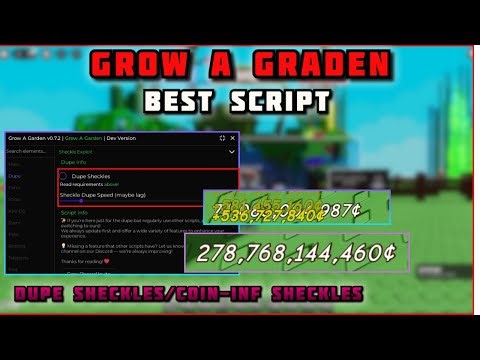 [⭐INF] Grow a Garden Script - Infinite Sheckles, Dupe Cash (NO KEY!!)