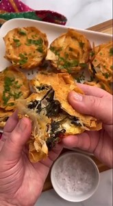 Wilty herbs? Bag of spinach in bottom of the crisper? Whatever you need to use up, we've got a recipe to help you clean out the fridge ... and enjoy the results. 📸: Slice Of Jess https://sliceofjess.com/mini-spinach-pie-with-whipped-ricotta/ | Athens Foods