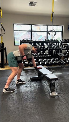 Dumbbell 3 point row