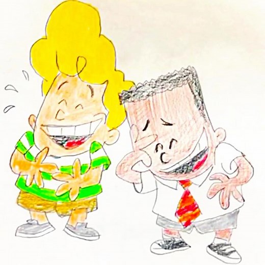 How to Draw GEORGE & HAROLD from CAPTAIN UNDERPANTS Easy Step by Step