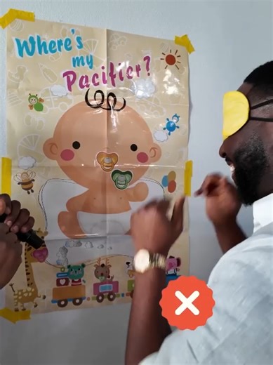 Pin the Pacifier Baby Shower Game