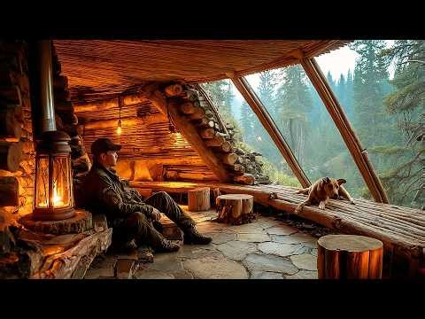No One Can Find Me: Building A Hidden Shelter With Stone And Logs