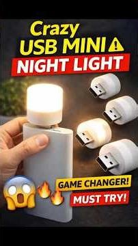 USB Mini Night Light 🔥 Portable LED Lamp | Emergency USB Light Review (Best Gadget 2026)