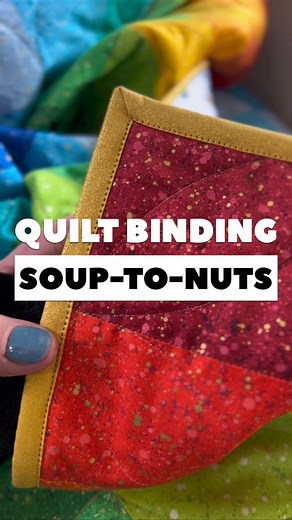 163K views · 2.2K reactions | The binding on my Gold Dust Bargello Wave quilt absolutely had to be gold metallic as no other fabric would do it justice. So here's a quick soup-to-nuts of this binding's journey with tips and tricks-a-plenty. And there's a handful of kits left before we're all sold out in case you've been on the fence of making it. #mxdomestic #quiltbinding | Mx Domestic | Facebook