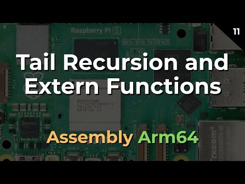 Tail Recursion and Extern Functions in Arm64 #raspberrypi #assembly #optimization