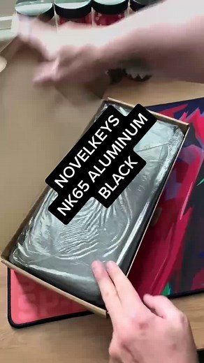 😌UNBOXING ASMR: @novelkeys NK65 Aluminum Edition - Black 🖤 NEW TEST BOARD ALERT 🚨 #novelkeys #nk65 #keebtok #keyboard #asmr #hapathunder