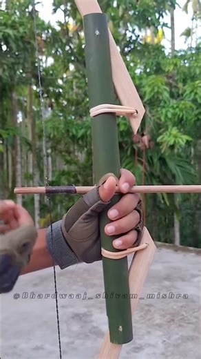 Bamboo's bow and arrow || 5th Video On Bamboo ||#BambooWeaponary#shorts ‪@Bhardwaaj_shivam_mishra‬