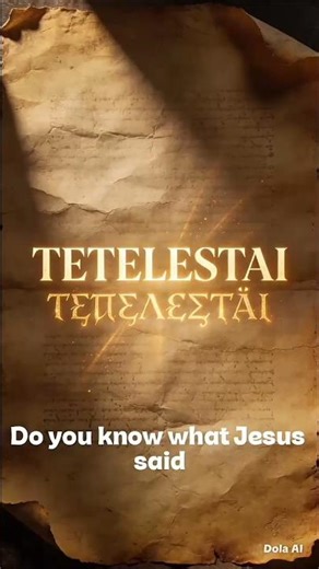 TETELESTAIWhat Does It Mean?#bible #viral #shorts #bible #wordofgod #tetelestai #jesus