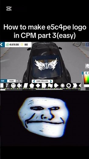 e5c4pe Logo Tutorial In Car Parking Multiplayer 🔥 #youtubeshorts
