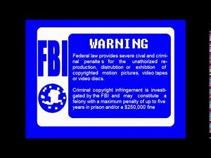 Blue FBI Warning Screens (2000-2003) DVD Version Remake