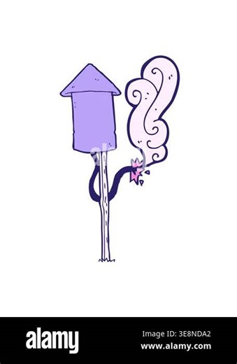 vibrating motion animation of cartoon firework design Stock Video Footage - Alamy