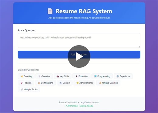 AI-Powered Resume Intelligence System with RAG Technology | Shayan Umair posted on the topic | LinkedIn