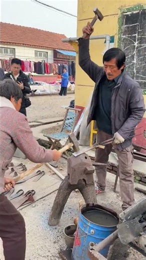 The Heartbeat of Tradition: A Rural Blacksmith's Symphony
