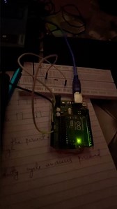Arduino project 1 - Blinking LED with photo-resistor in the circuit.