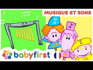 Les Notekins | apprendre les instruments de musique | Carillons | Accordéon | Flûte + | BabyFirst TV