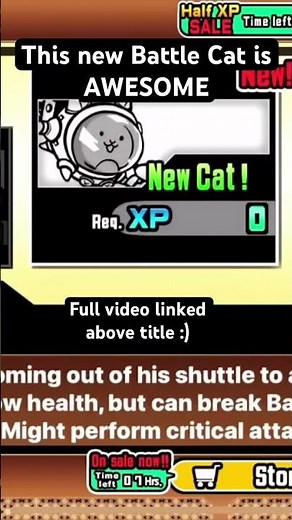 This new space cat battle cat is AWESOME! 🤩