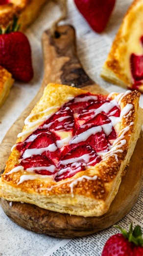 Camila Hurst on Instagram: "This cream cheese puff pastry is so versatile! You can make it either any fruit you want! Or even just plain. I love making this when I need a quick dessert idea❤️ people will think you got it at a bakery 😍 Comment “recipe” and I’ll send it to you #pastry #puffpastry #pastrychef"
