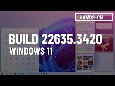 Windows 11 build 22635.3420: NEW Start all apps menu, Widgets on the right, Lock Screen widgets