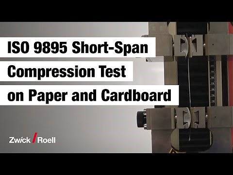 How to perform a Short-Span Compression Test (SCT) on Paper and Cardboard | ISO 9895 / DIN 54518