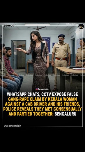 For Men India on Instagram: "The 22 year old nursing student from Kerala had first approached Madivala Police on Dec 6, alleging that a cab driver and his friend had gang r@ped her. Acting on her complaint, police registered a case, and her boyfriend had reportedly brought her to the police station to file the complaint, believing her version. The case was later transferred to Banaswadi Police based on the location of the alleged incident. During the investigation, police examined WhatsApp chats