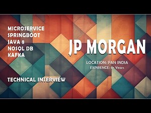 SELECTED? | JP MORGAN | Java microservice spring boot real time interview | Real time interview