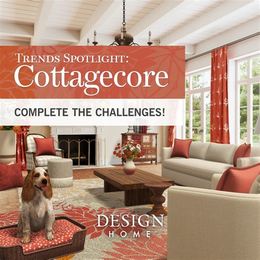 We're living & breathing the Cottagecore trend! Turn the nostalgia up to eleven with the Rustic Ruby Bundle. This collection completes the charming country aesthetic through an abundance of warm tones and soft shapes 🤗 Experience the peak of cottage living with the Cottagecore Trends Spotlight Event in Design Home ✨ #DesignHome #cottagecore | Design Home
