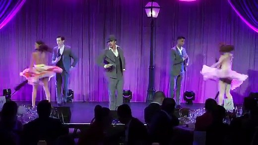 Derek Hough performs Singing in the Rain