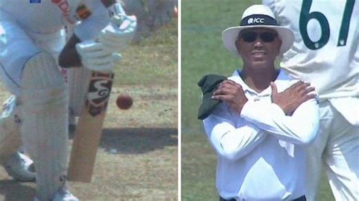 Joel Wilson decision overturned during second Test